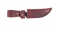 Ножны для ножа из кожи №1 (клинок 130х35 мм) "Хольстер 25 лет" (цвет коричневый)