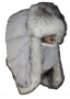Шапка-ушанка с маской для лица "Евро" полярный волк