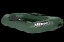 Лодка надувная ПВХ "Фрегат М-1 Оптима Лайт" (200 см) одноместная с гребками, зеленая